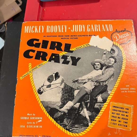 Girl Crazy 1944 Judy Garland Mickey Rooney Vinyl Album - Picture 2 of 2